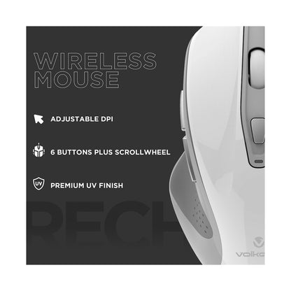 Volkano Aurum Series Bluetooth Wireless Mouse - White
