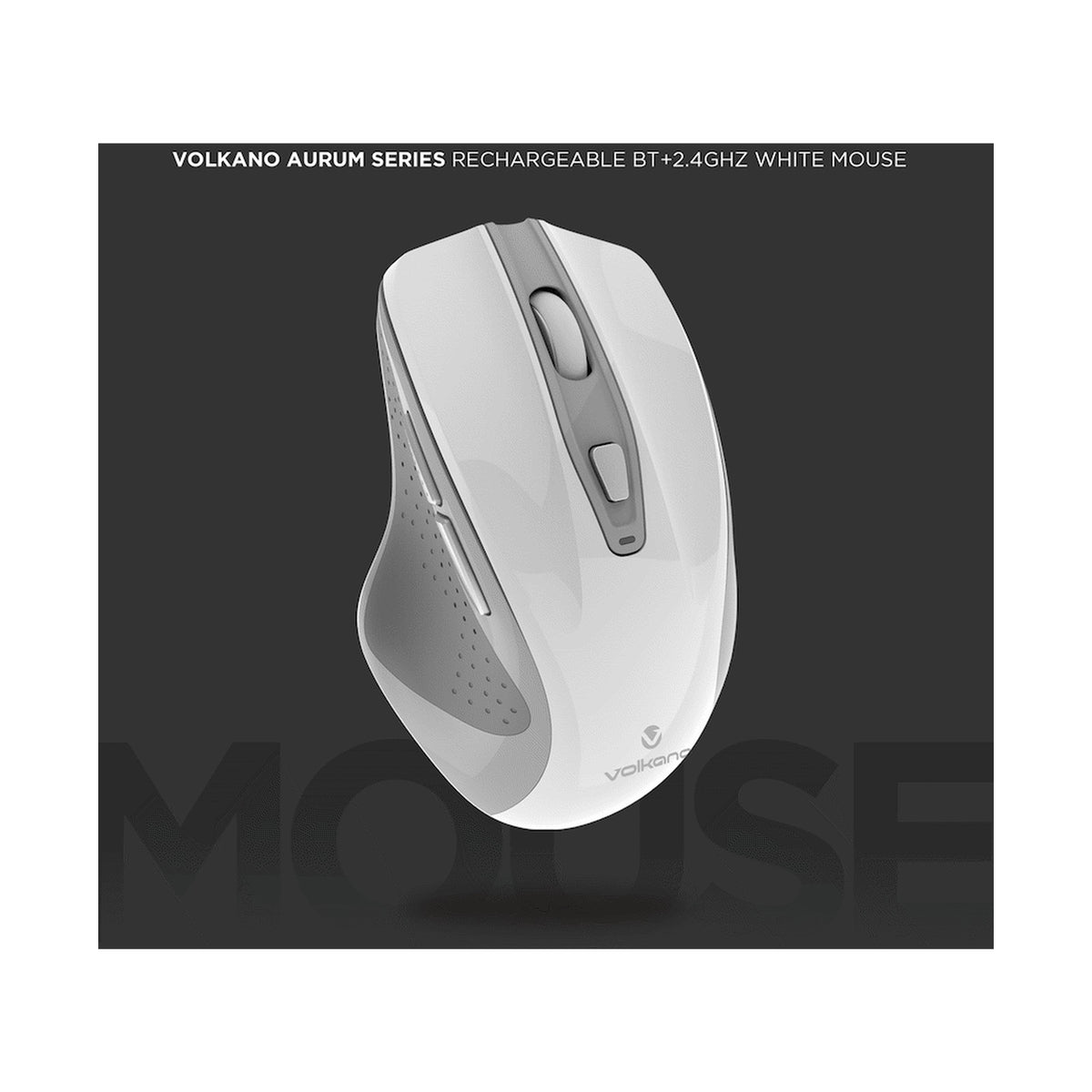 Volkano Aurum Series Bluetooth Wireless Mouse - White