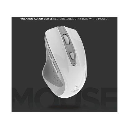 Volkano Aurum Series Bluetooth Wireless Mouse - White