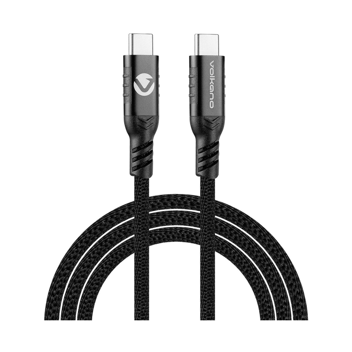 Volkano Weave Series 60w Magnetic Type-C Cable - Black