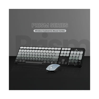 Volkano Prism Series Bluetooth Wireless Keyboard and Mouse - Grey