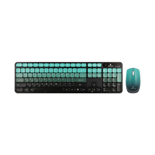 Volkano Prism Series Bluetooth Wireless Keyboard and Mouse - Teal