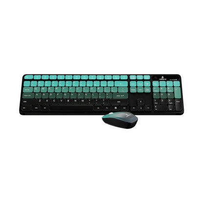 Volkano Prism Series Bluetooth Wireless Keyboard and Mouse - Teal