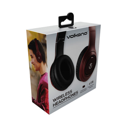 Volkano Firefly Series Bluetooth Headphones - Maroon