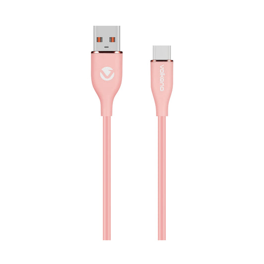 Volkano Flexi Series USB to Type-C 1.5m 30w - Pink