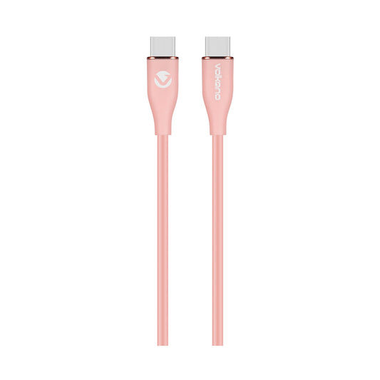 Volkano Flexi Series Type-C to Type-C 1.5m 60w - Pink