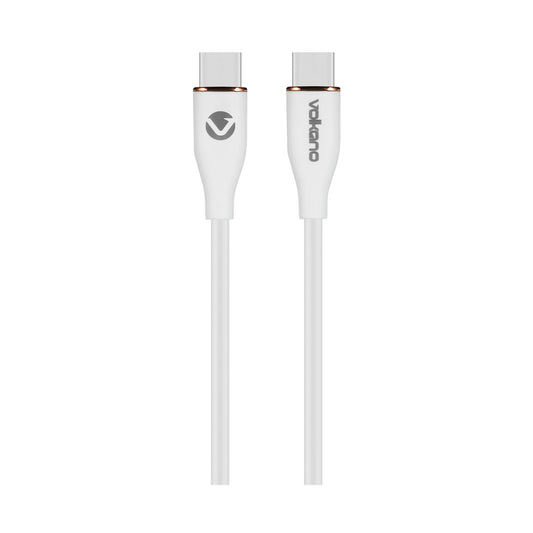 Volkano Flexi Series Type-C to Type-C 1.5m 60w - White