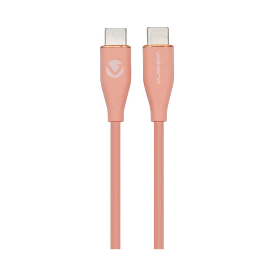 Volkano Flexi Series Type-C to Type-C 2.5m 60w - Pink