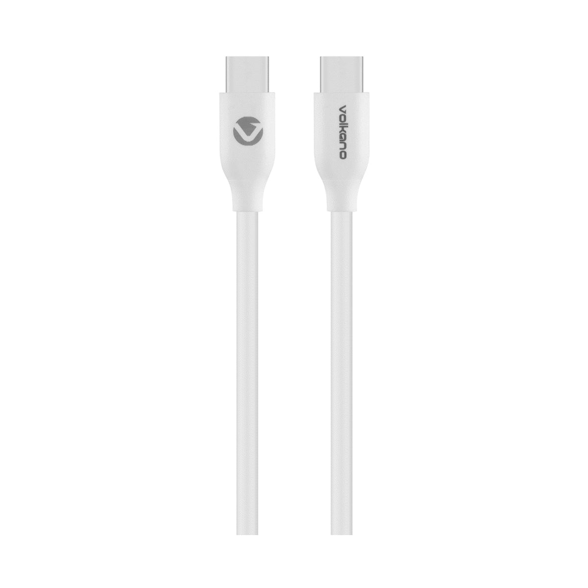 Volkano Flexi Series Type-C to Type-C 2.5m 60w - White