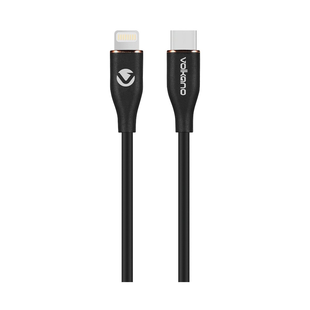Volkano Flexi Series Type-C to MFI Lightning 1.5m 27w - Black