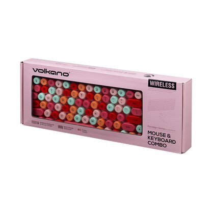 Volkano Paradigm Series Mouse and Keyboard combo - Pink