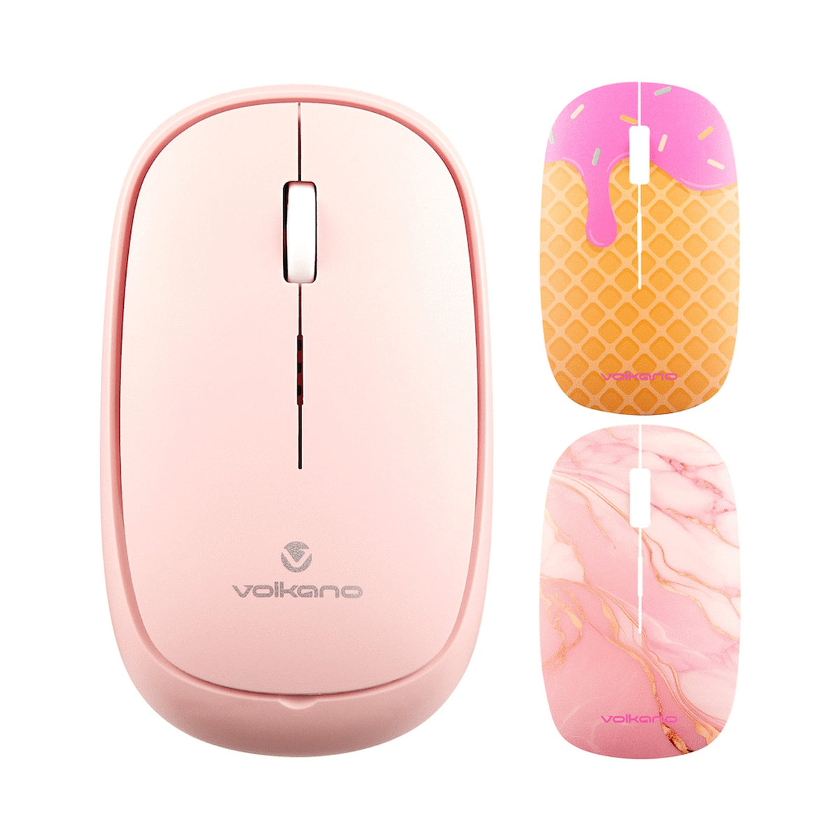 Volkano Coral series Bluetooth Wireless Mouse - Pink