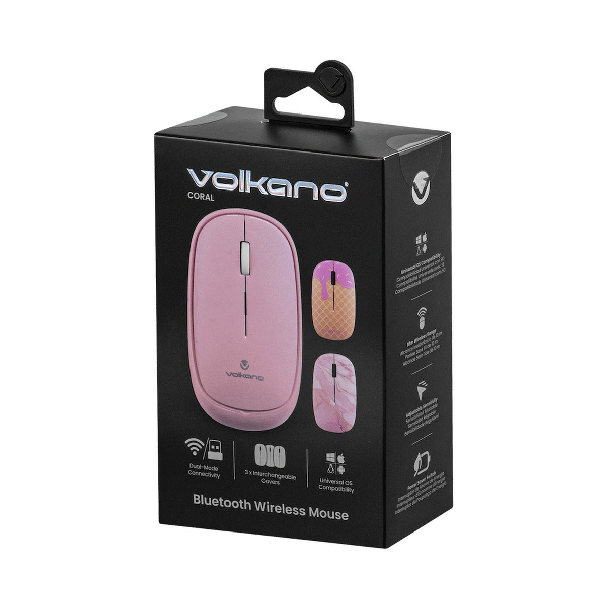 Volkano Coral series Bluetooth Wireless Mouse - Pink