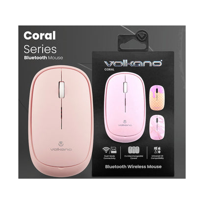 Volkano Coral series Bluetooth Wireless Mouse - Pink