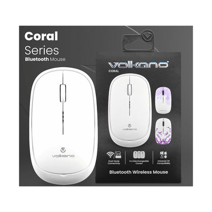 Volkano Coral series Bluetooth Wireless Mouse - White