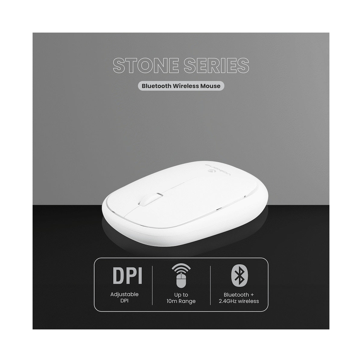 Volkano Coral series Bluetooth Wireless Mouse - White