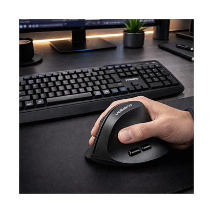 Volkano Curve Series Ergonomic Bluetooth Wireless mouse - Black