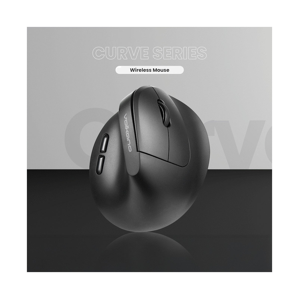 Volkano Curve Series Ergonomic Bluetooth Wireless mouse - Black