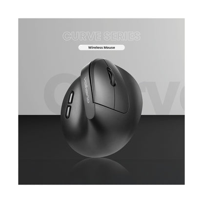 Volkano Curve Series Ergonomic Bluetooth Wireless mouse - Black