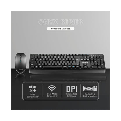 Volkano Onyx Keyboard and Mouse Combo With Dual mode BT