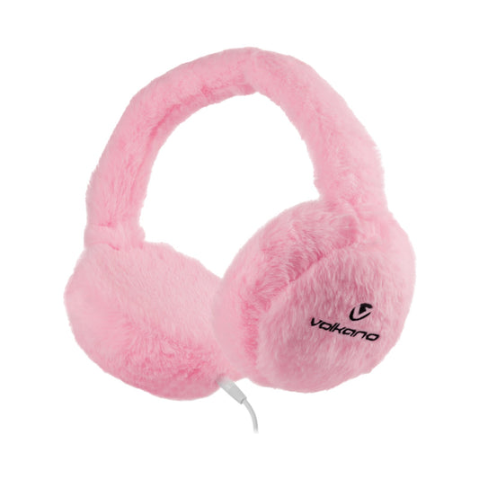 Volkano Kids Llama Series Wired Headphones with Case - Pink