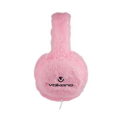 Volkano Kids Llama Series Wired Headphones with Case - Pink