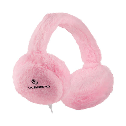 Volkano Kids Llama Series Wired Headphones with Case - Pink