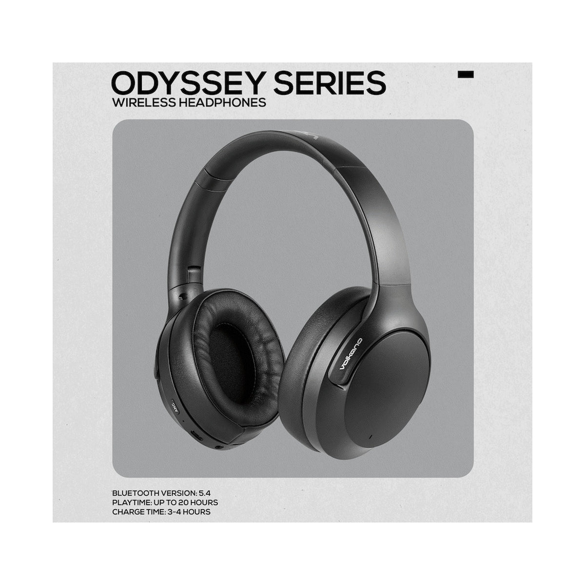 Volkano Odyssey ANC Bluetooth Wireless Headphone - Black
