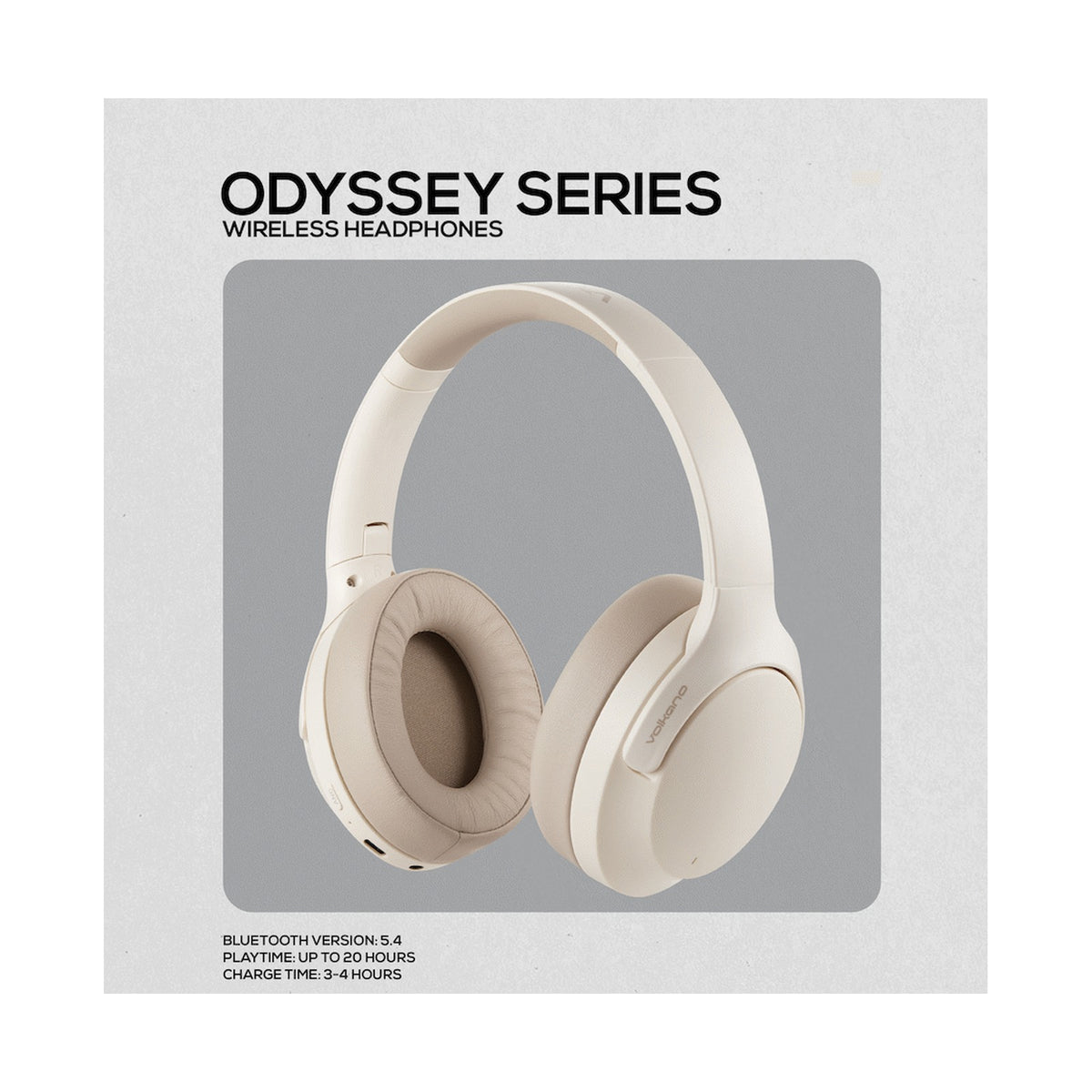 Volkano Odyssey ANC Bluetooth Wireless Headphone - Nude