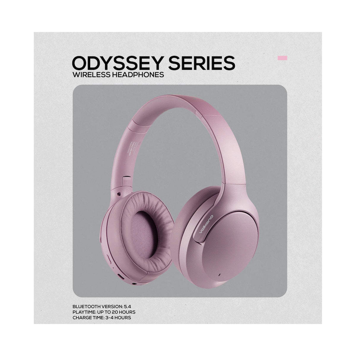 Volkano Odyssey ANC Bluetooth Wireless Headphone - Rose Gold