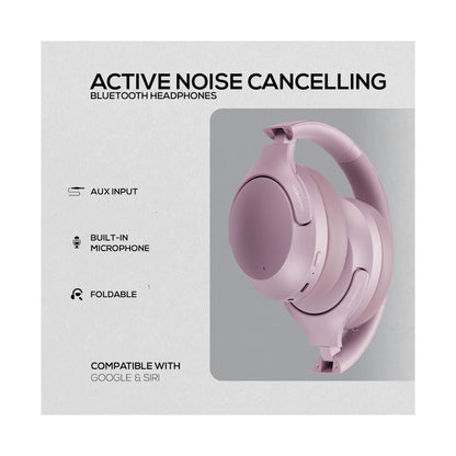 Volkano Odyssey ANC Bluetooth Wireless Headphone - Rose Gold