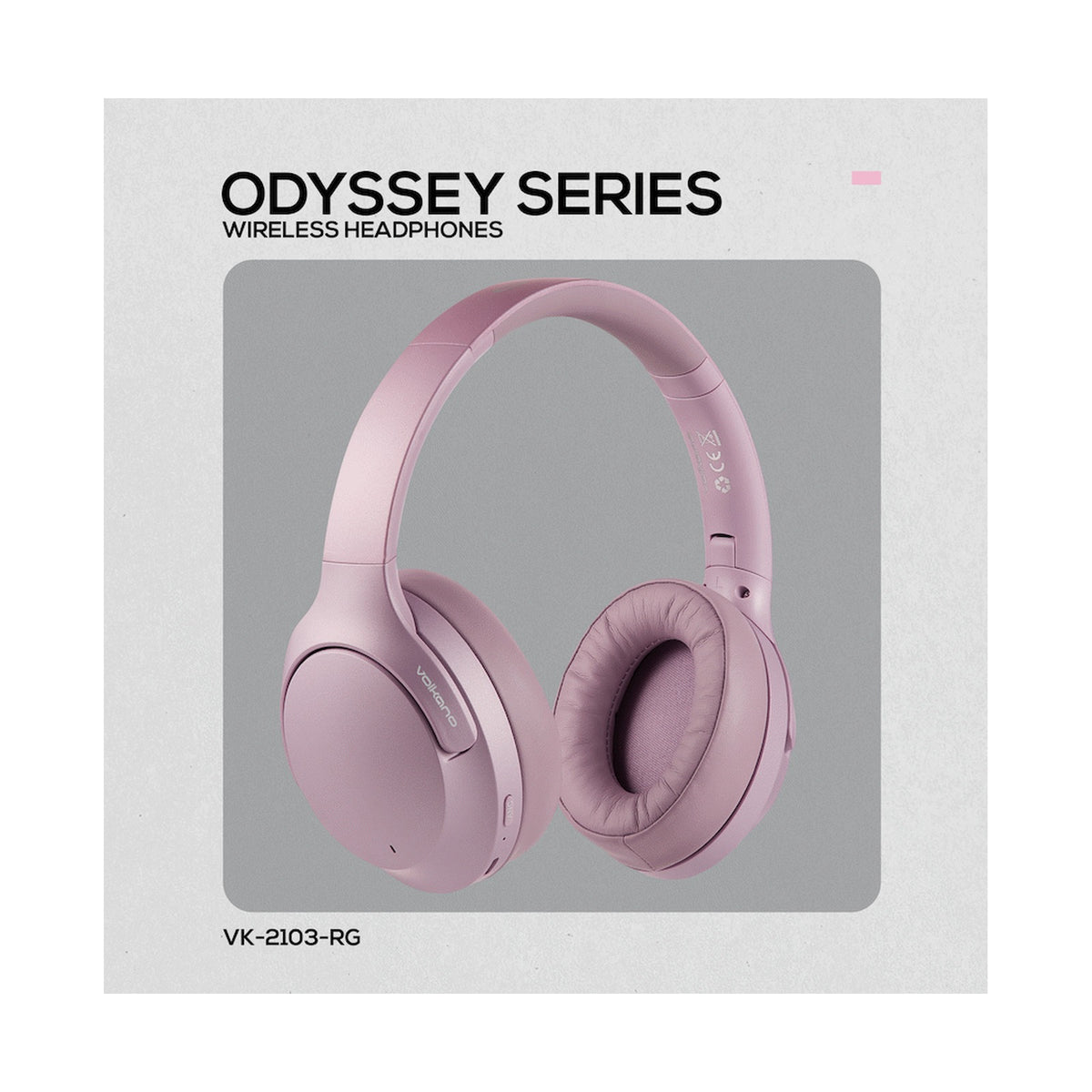 Volkano Odyssey ANC Bluetooth Wireless Headphone - Rose Gold