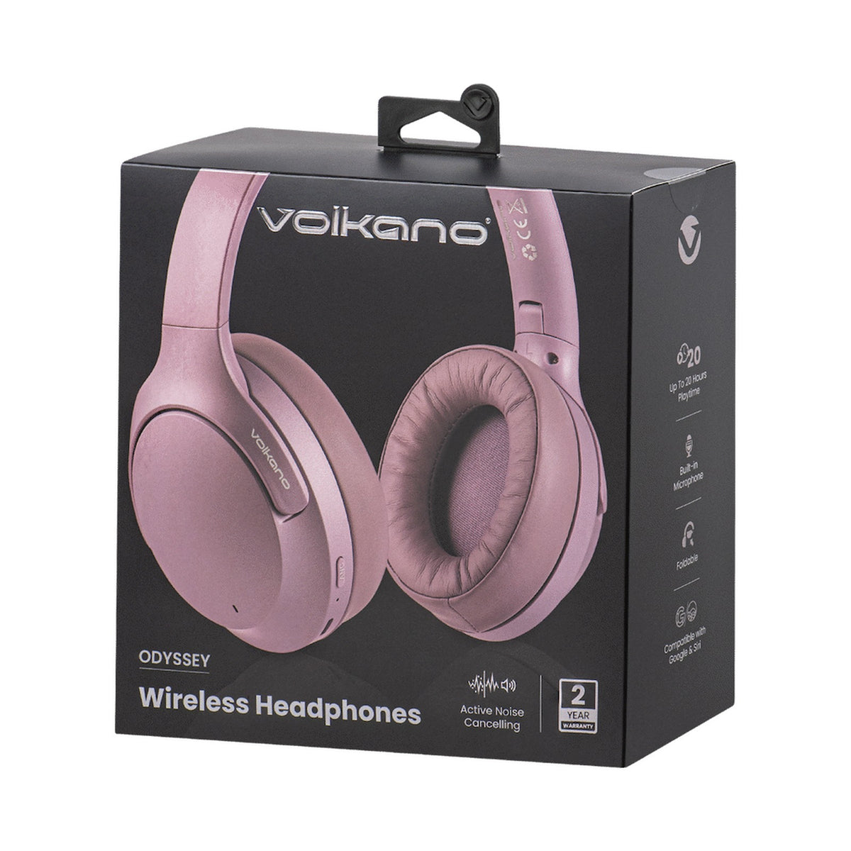 Volkano Odyssey ANC Bluetooth Wireless Headphone - Rose Gold