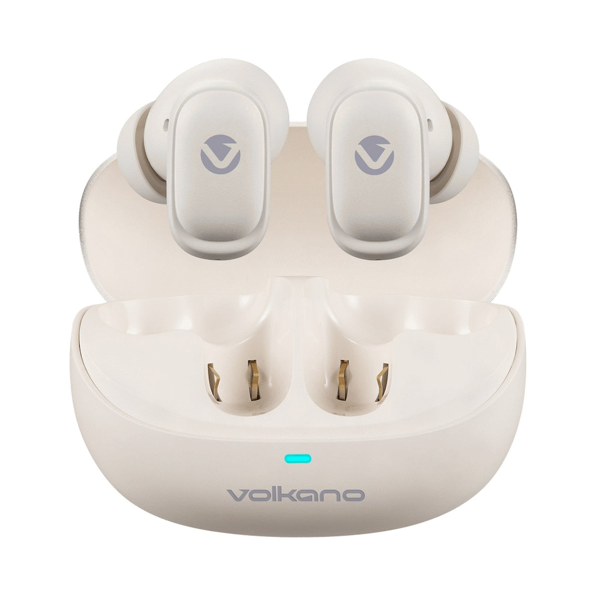 Volkano Sugar-Cube Active Noise-Cancelling True Wireless Earphones - Nude