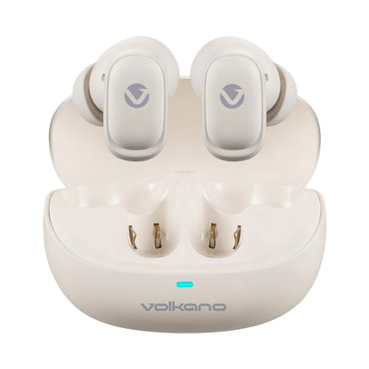 Volkano Sugar-Cube Active Noise-Cancelling True Wireless Earphones - Nude