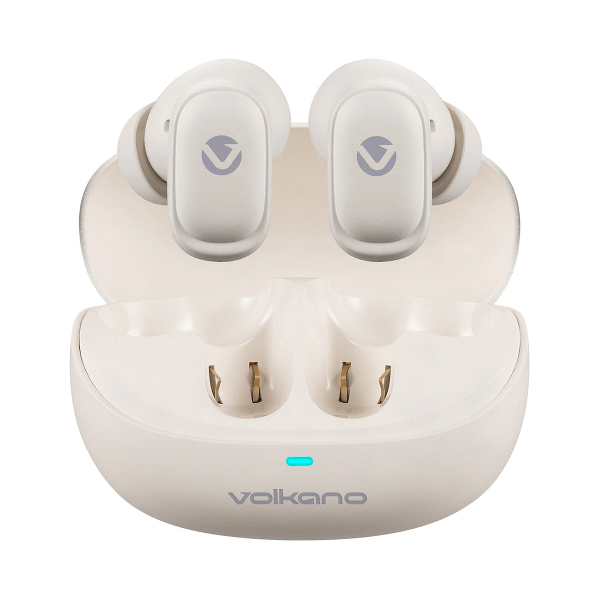 Volkano Sugar-Cube Active Noise-Cancelling True Wireless Earphones - Nude