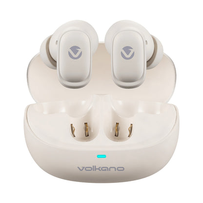 Volkano Sugar-Cube Active Noise-Cancelling True Wireless Earphones - Nude