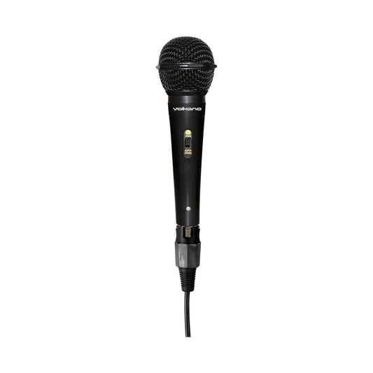 Volkano Ace Series Metal Wired Dynamic Vocal Microphone - Black