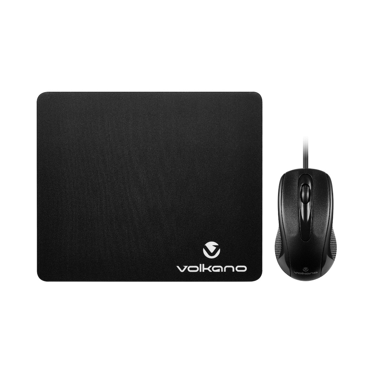 Volkano Slick series wired USB mouse with mousepad combo
