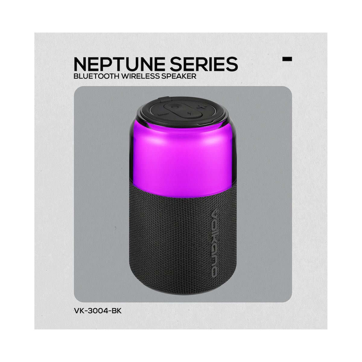 Volkano Neptune Bluetooth Wireless Speaker - Black