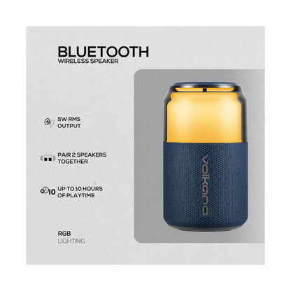 Volkano Neptune Bluetooth Wireless Speaker - Blue