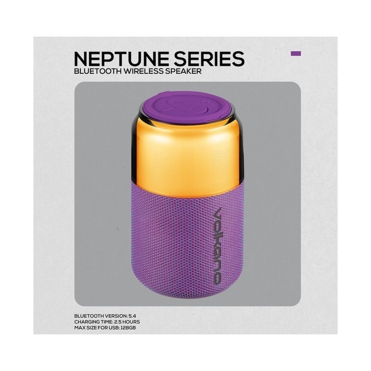 Volkano Neptune Bluetooth Wireless Speaker - Purple