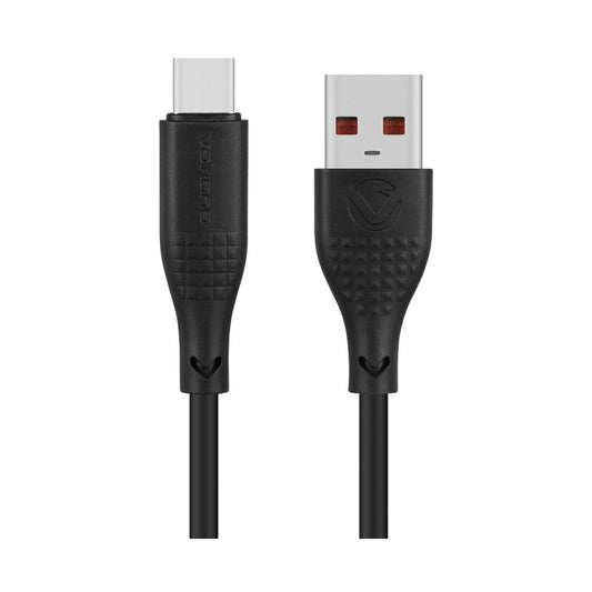 Volkano Nova Series USB A to USB C 100W 1.2m TPE cable- Black