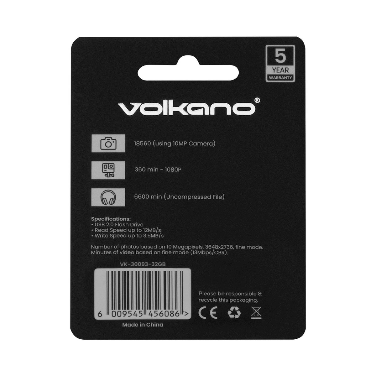 Volkano USB 2.0 Flash Drive 32gb