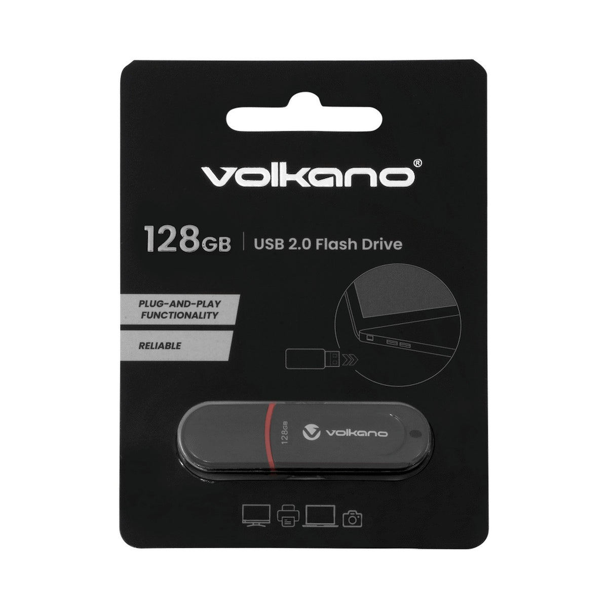 Volkano USB 2.0 Flash Drive 128gb