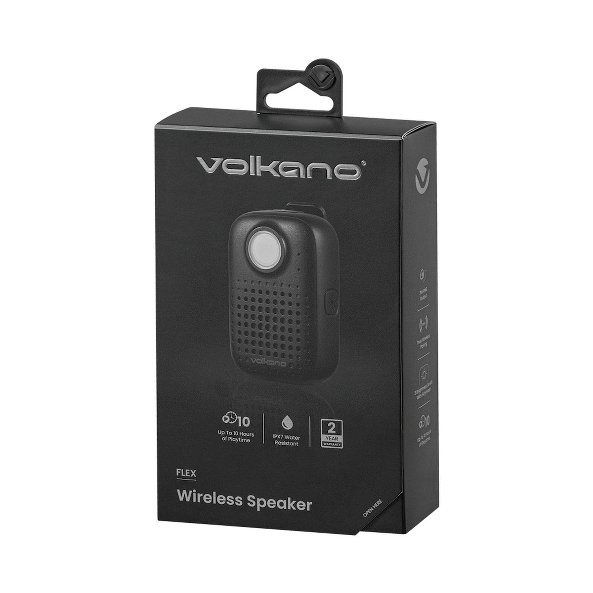 Volkano Flex Bluetooth Wireless Speaker - Black
