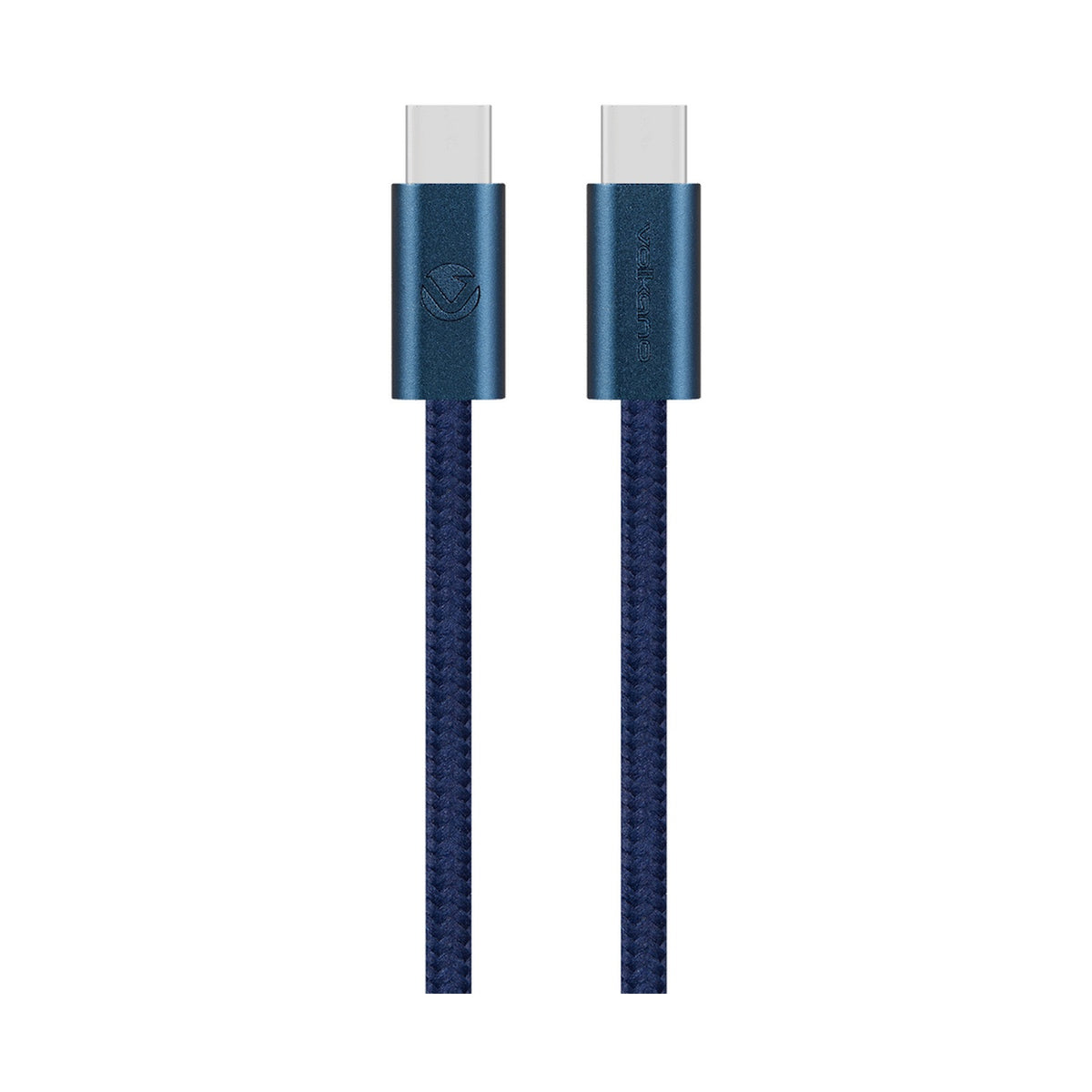 Volkano Weave Series 60w USB C to USB C 1.2m-Blue