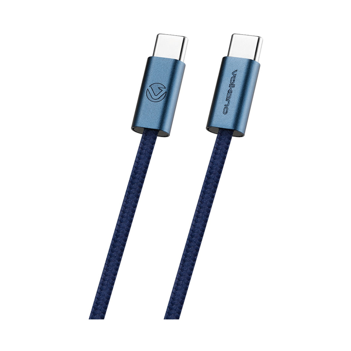 Volkano Weave Series 60w USB C to USB C 1.2m-Blue