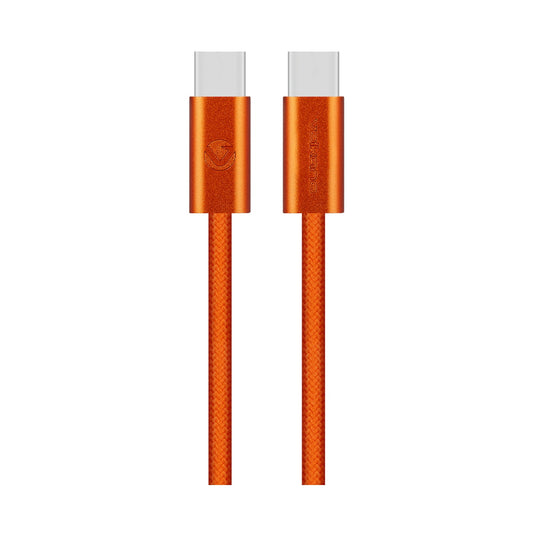 Volkano Weave Series 60w USB C to USB C 1.2m-Orange