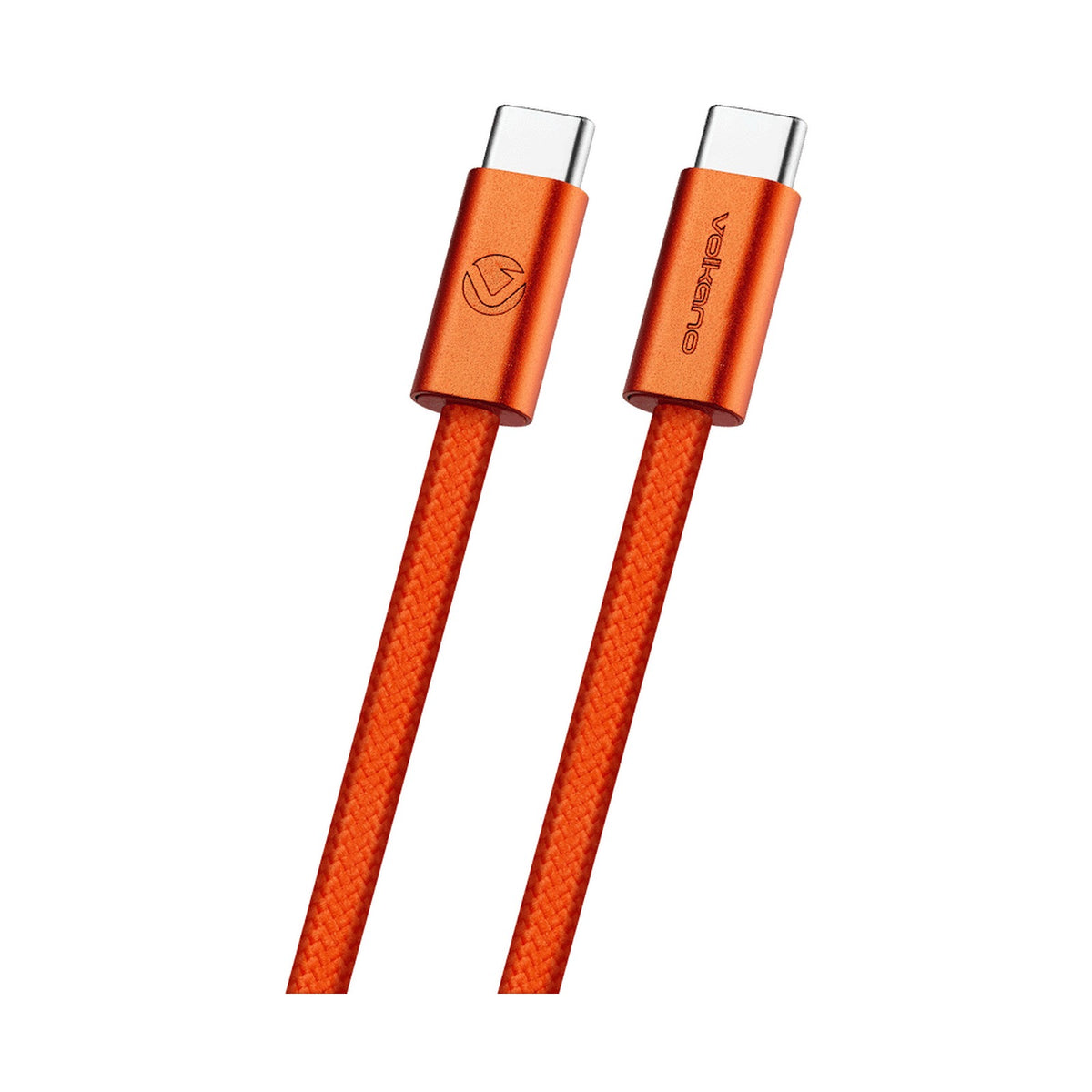 Volkano Weave Series 60w USB C to USB C 1.2m-Orange